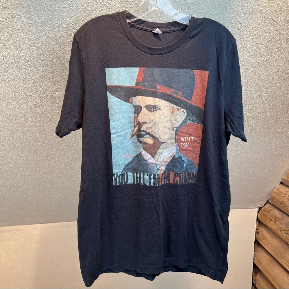 WYATT EARP Graphic Cotton Tee. Size Large